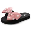 Slipper Zomer Mode Parent-Child Sandal Beach Slides Polka Dot Bow Children's Flip Flops Sandalia Feminina QQ898 210712