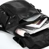 Plecak Moda Mężczyźni Wysokiej Jakości PU Skórzana torba podróżna Mężczyzna Duża Pojemność Nastolatek Męski Mochila Plecaki Laptop