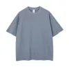 夏の衣服 - 洗ったヘビーコットンTシャツ半袖ラグラントップスヒップホップティーストリートウェア9色210706