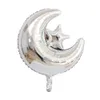 11 Pz / set Decorazione Ramadan EID MUBARAK Palloncini Foil Oro Rosa Argento Lettera con Stella Luna per Forniture per Feste Musulmane JK2103XB