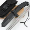 Alta qualità ER Forte Sopravvivenza Tactical Pieghevole Coltello Pieghevole 440C Titanium Tanto Punto coltello 6061-T6 Maniglia con guaina in nylon e confezione al dettaglio