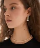 BaroqueOnly Natural Freshwater 2-4mm petit collier de perles 36cm + 8cm collier ras du cou rempli d'or 14k réglable pour les femmes NVA Q0531