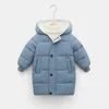 Fashion Boys Snow Parka Winter Jacket Girls kids Down Cotton Coat Waterproof Snowsuit Children Zipper Sport Clothes TZ602 H0909