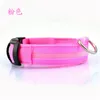 New fashion LED Nylon Collar Dog Cat Harness Flashing Light Up Night Safety Pet Collars multi color XSXL Size Christmas Accessori2466454