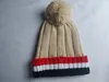 En iyi erkek beanie lüks unisex örgü şapka gorros bonnet pom-pom örgü şapkalar klasik spor kafatası kapakları kadınlar rahat açık goo258l