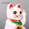 Chat chanceux avec attitude drôle doigt du milieu chat chanceux serrant la main chat chanceux fortune artisanat figurines nouveauté cadeau résine 210607