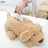 Cute Cartoon Plush Dog Tissue Box Paper Container Pojemnik do przechowywania Serwetki Uchwyt Dozownik Home Decor Room Car Accessory 210818