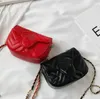 Designer crianças bolsa de corrente de metal moda meninas mensageiro sacos ins crianças diamante treliça saco de ombro único luxo mulheres mini bolsa a6097