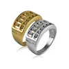 2021 Fashion Gold Color Abacus Spinner Rings For Women Ladies Girls Accessories Whole 10mm Stainless Steel Jewelry Gifts