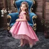 Christmas Dress Elegant Princess Dress Kids Dresses For Girls Evening Party Dress Flower Girls Wedding Gown 3 6 10 12 Year Q0716