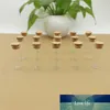 50 pcs/lot Bouteille En Verre 22*60mm 12 ml Tube À Essai Bouchon En Liège Mini Bouteilles À Épices Conteneur Petit DIY Bocaux Flacons Minuscules Bouteilles en verre