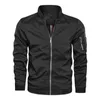 Bomber da uomo Sottile sottile da baseball Manica lunga S Giacca a vento Cerniera Capispalla maschile Abbigliamento di marca 6XL 210909