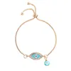 2020 Turkish Lucky Blue Crystal Evil Eye Bracelets For Women Handmade Gold Chains Lucky Jewelry Bracelet woman jewelry 71 R2340d
