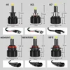 48 CSP 16 Sides H11 H7 Led Car Headlights Bulbs 6000K H8 H1 HB3 9005 HB4 9006 50W 3D 360 degree Automotive Fog Lights Auto Lamp