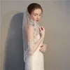 White Ivory Veil Wedding 2 Layer Bridal Veil With Comb Short Lace Edge Wedding Vail Of The Bride Veil Velo De Novia Corto