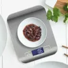 10kg/5kg Industrial / Kitchen Scale Stainless Steel Weighing Scale Food Diet Postal Balance Measuring Tool LCD Electronic Scales 210915