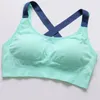 Sport Bras för Kvinnor Yoga Bra Absorbera Sweat Shock Proof Polded Top Athletic Gym Running Fitness