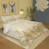 Özel Beyaz Pea Bedding Set Nevresim Seti Tek Çift Kraliçe Kral Yatak çarşafları Yastık Kılıfı Yorgan Kapakları ile