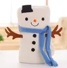 Tapijten Cartoon Kerst Flanel Deken Opvouwbare Santa Claus Snowman Pinguïn Herten Patroon Tapijt Wasbaar Houd Warme Zachte Dekens ZWL06