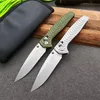 Ny ankomst 781 Pocket Folding Kniv D2 Drop Point Stone Wash Blade Aviation Aluminium Handtag med Zip Läderväska