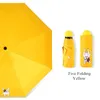 Sunny and Rainy Guarda Chuva Dual Purpose Compact and Convenient Folding Umbrella Reinforced 8 Bone Female Rain Paraguas