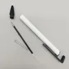 DHL Sublimation Aluminum Metal Pens White Blank Gel Pens With Cartridge DIY Heat Tranfer Pen A12