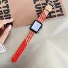 Top Lyx Nylon Armband Watch For iWatch 2 3 5 4 se 6 Män och kvinnor WatchBand 44mm 40mm 42mm 38mm Link Chain Armband Bälte International Collection Sport Loop Armband