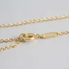 Europa Amerika Mode Stijl Dame Vrouwen Gegraveerde T Brief 18K Gouden Ketting Ketting Gemengde Cluster Diamond Drop Hanger 3 kleur
