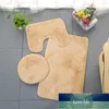 3 stycke badrum slitslip matta uppsättning toalett mattan flanell glidning dusch mattan uppsättning hushålls toalett lock duschmattan golvmatta fabrikspris expert design kvalitet