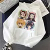 Demon Slayer Kimetsu No Yaiba Mannen / Dames Hoodies Anime Unisex Harajuku Esthetische 90s Sweatshirt Ulzzang Grafische Casual Male Hood H0909