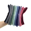 Wide Elastic Hair Bands Winter Warm Headband Head Wrap Smooth Ribbed Knitted Headbands For Women Turban Lady Headdress