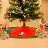 60/90 CM 24/35 calowy Wzburzyć Choinki Spódnica Non Woven Red Choinki Spódnica Choinki Ornament Santa Claus Drukuj Xmas Drzew Spódnica XVT1090