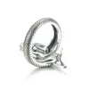 Kinel Trendy 100% 925 Sterling Silver Animal Collection Mermaid Family Finger Rings For Women Jewelry Gift 211217