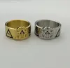 Men's 316 stainless steel Scottish Rite 32nd 32 degree masonic ring with eagle wings up or wings down 14nd 14 degrees Yod rings fraternal freemasonry jewelry