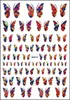 Stickers & Decals 2022 3D Nail Art Bohemia Coroful Butterfly Style Nails For Sticker Decorations Manicure Z0346 Prud22