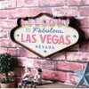 Decoração inteira de Las Vegas Pintura de metal Sinais de boas-vindas em néon Led Bar Decoração de parede 707 K21668962