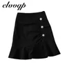 Harajuku Fashion Vintage Plaid Skirt Spring autumn Womens High Waist Mini Skirts Women Slim Button pleated Mermaid skirt 210724