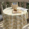 Tablecloth Estilo Coreano TableCloth Retro Creme Cor Tabela Pano Original DIY Manta Fundo Chique Mantel Cuadrado Tapete 210626