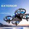 V8 mini drone 4k 1080p HD-kamera WiFi FPV lufttryckshöjd Håll svart quadcopter RC Toy 211104