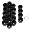 20 piezas tapas para tuercas de rueda de neumático, cubiertas para tornillos de perno de cubo, 17mm de diámetro. Decoración de accesorios de coche para Polo VW Passat B5 B6 CC