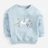 100% Terry Cotton Sweater Brand Quality Children t-shirt Tee Blouse Infant Baby Girl Clothes Kids Hoodies Girls Tops Sweatshirts 211111