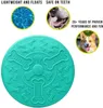 Jouets pour Chien Disques Volants en Caoutchouc Souple Indestructible Jouet pour Animaux de Compagnie Chiens Flyer Fly Disque Couleur Vive Chien à Voir Grand Bleu pour Piscine de Plage 9in