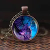 Charmante Nebula Ketting Galaxy Space Glas Cabochon Hanger Zonnestelsel Sieraden Ruimte Universe Ketting Milky Way Sieraden G1206