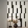 미러 스트라이프 아크릴 3D 벽 스티커 거실 침실 간단한 라인 벽 장식 식당 TV 배경 벽 스티커 210330U