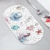Tapis de bain gratuit Pvc tapis de douche sol antidérapant hippocampe vie marine anti-dérapant salle de bain