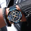 Fashion Watches with Stainless Steel Top Brand Luxury Sports Chronograph Quartz Watch Men Relogio Masculino