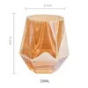 300ml glas vin glasögon mjölk hem kopp färgad kristall geometri hexagonal phnom penh whisky