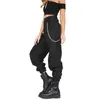 Women's Pants Women's & Capris Hip- Combat Cargo Harem For Women High Waist Chain Leggings Trouser Plus Size