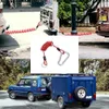 Cinghia a spirale per cavo anti-smarrimento di emergenza per rimorchio per camper da 4 piedi con clip a molla Cavo a strappo di sicurezza Accessorio per auto da campeggio 2 pezzi