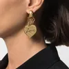 Orecchini a catena d'amore retrò europei e americani Clip di fascia alta di lusso leggero In gioielli di moda selvaggi con personalità di nicchia